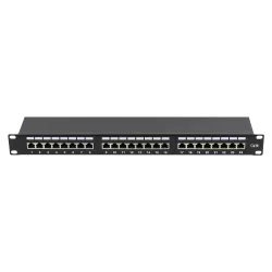 Patch Panel 1U, FTP cat5e, 24 porturi RJ45 - ASYTECH Networking ASY-PP-FTP5E-24 - imagine 1