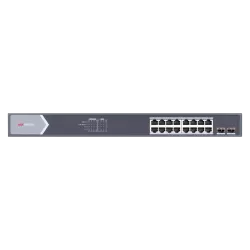 Switch 16 porturi gigabit PoE,  2 porturi SFP, Smart Management - HIKVISION DS-3E1518P-SI