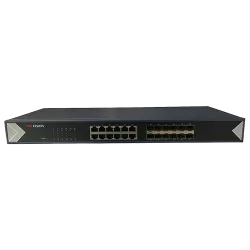 Switch 24 porturi gigabit, 12 porturi RJ45 + 12 porturi SFP - Hikvision DS-3E0524TF