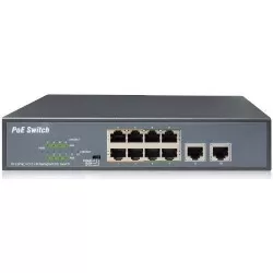 Switch IP View IW3010FSN,  8+2 porturi 10/100Mbps, PoE, 120W