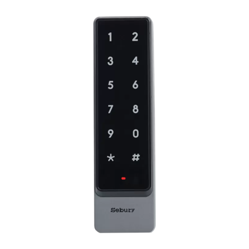 Controler stand-alone cu tastatura touch si cititor card EM 125kHz + Mifare 13.56MHz