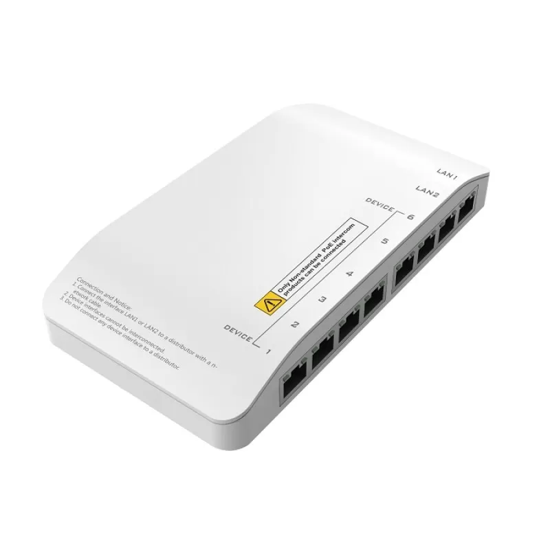 DISTRIBUITOR CU 8 PORTURI PENTRU VDP HIKVISION DISTRIBUITOR CU 8 PORTURI PENTRU VDP HIKVISION