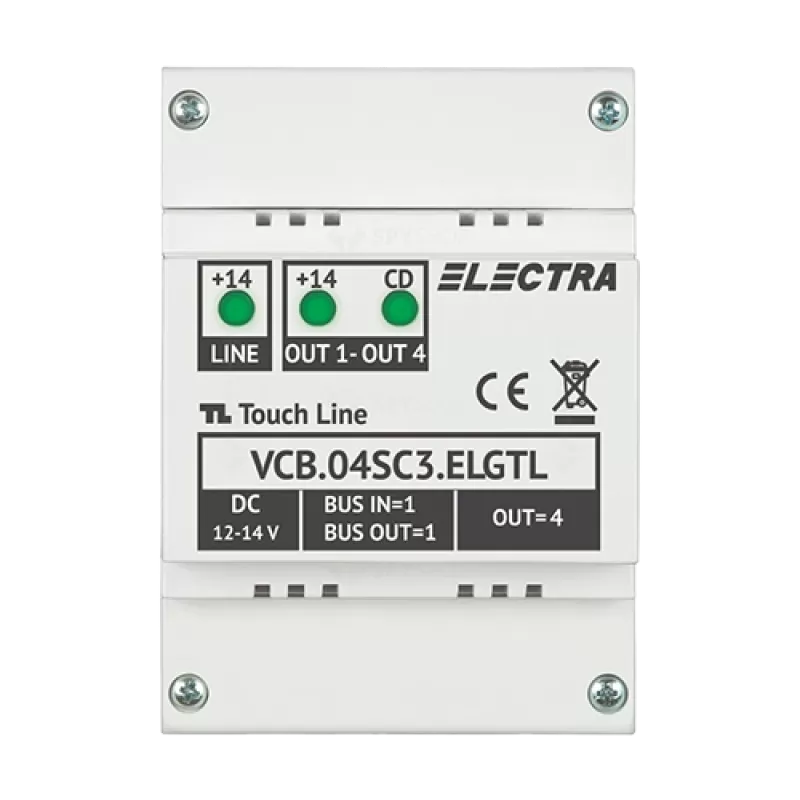 Doza derivatie video 4 iesiri - ELECTRA VCB.04SC3.ELGTL