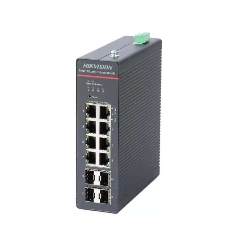 KIT 1 SWITCH 12 PORTURI CU 1 SURSA NDR-240-48