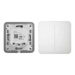 LIGHTCORE 2-GANG + SOLOBUTTON 2-GANG (WHT)