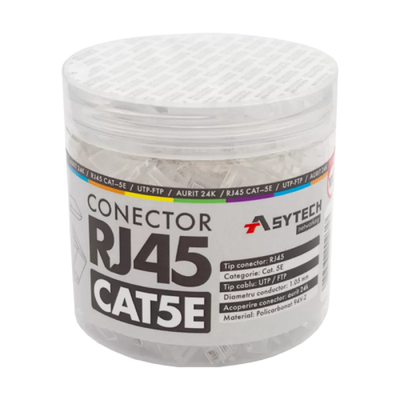 Mufa RJ-45 UTP Cat.5e (100 buc) RJ45-CAT5E-JAR
