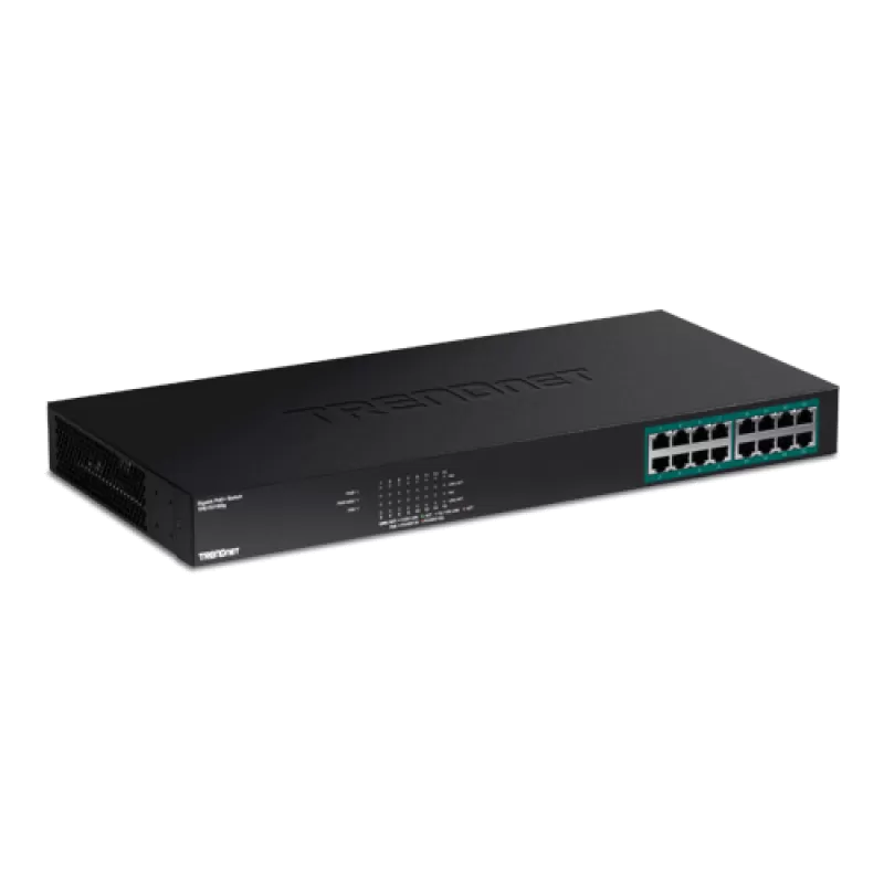 Switch 16 porturi Gigabit PoE+ 246W - TRENDnet TPE-TG160G Switch 16 porturi Gigabit PoE+ 246W - TRENDnet TPE-TG160G