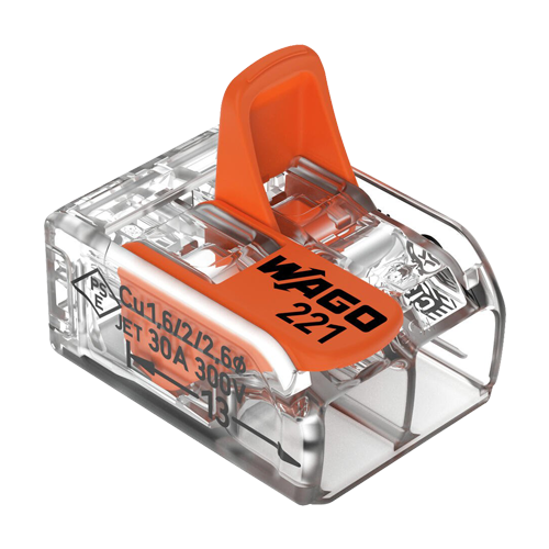 221-612_1 Conector derivatie 2 fire, max. 6 mm² (50 buc.) - WAGO 221-612 - imagine 1