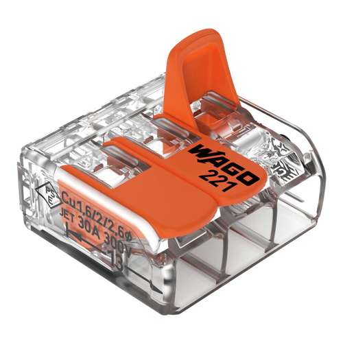 221-613_1 Conector derivatie 3 fire, max. 6 mm² (30 buc.) - WAGO 221-613 - imagine 1