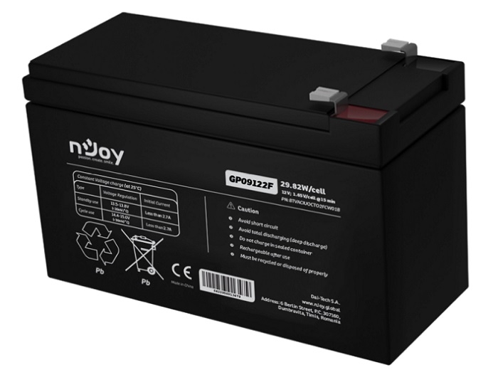 GP09122F_2025121585945256202.jpg ACUMULATOR UPS, 12V, F2 (T2), PB-ACD AGM - imagine 1