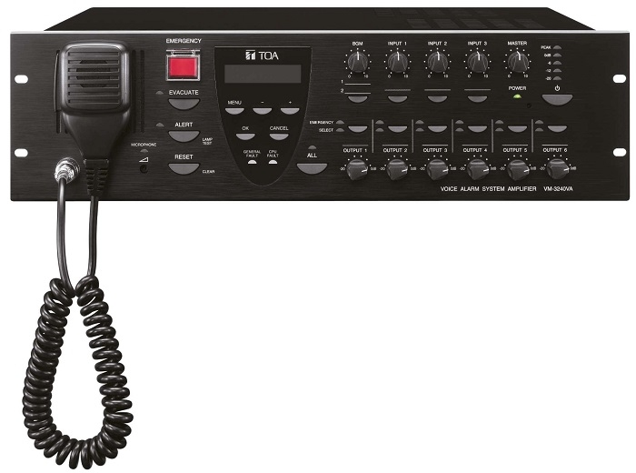 VM-3240VA_202632591937101622.jpg AMPLIFICATOR MASTER, 240W/100V, EN 54 - imagine 1