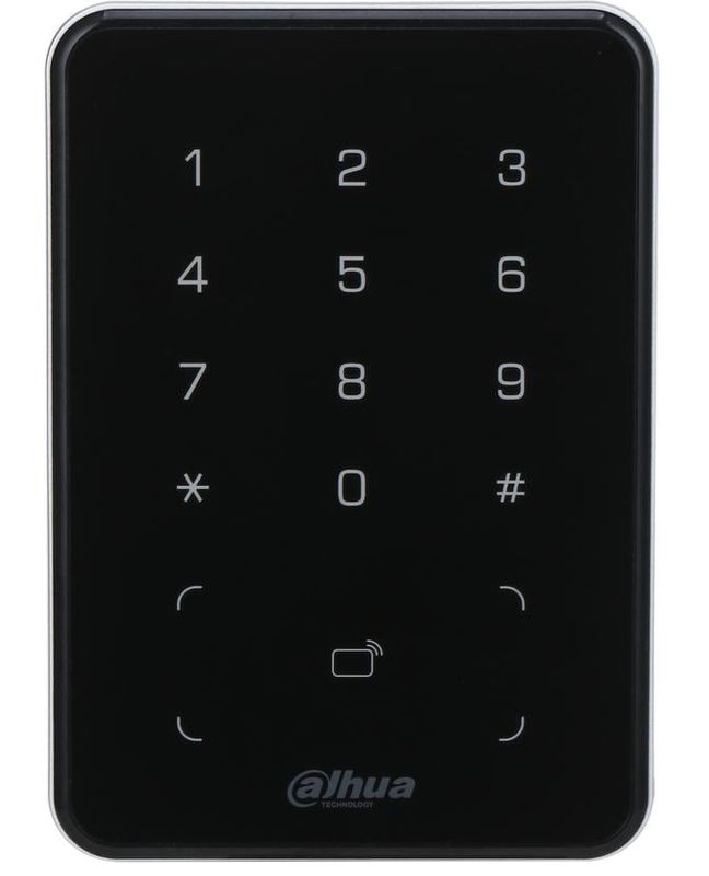Cititor de proximitate Dahua cu tastatura, IC/ID Card, Bluetooth, RS-485, Wiegand, 13.56 MHz, IP66 - imagine 1