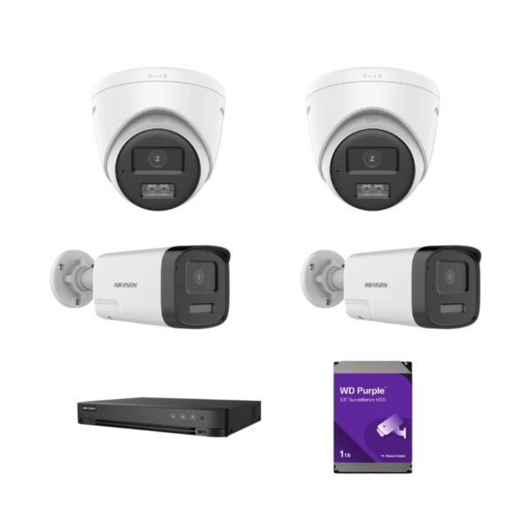 Kit supraveghere 4 cam 8 MP, 2 int ,2 ext , FULL - Shop Security
