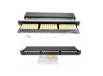 PATCH PANEL 24 PORTURI, FTP CAT.6A, 1U, ECHIPAT - imagine 2