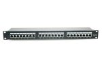 PATCH PANEL 24 PORTURI, 1U, FTP CAT.6, SUPORT CABL