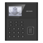Terminal standalone IP de pontaj, LCD 2.4inch, cititor Amprenta, Card Mifare, Wi-Fi - HIKVISION DS-K1T8005MFWX-B-S