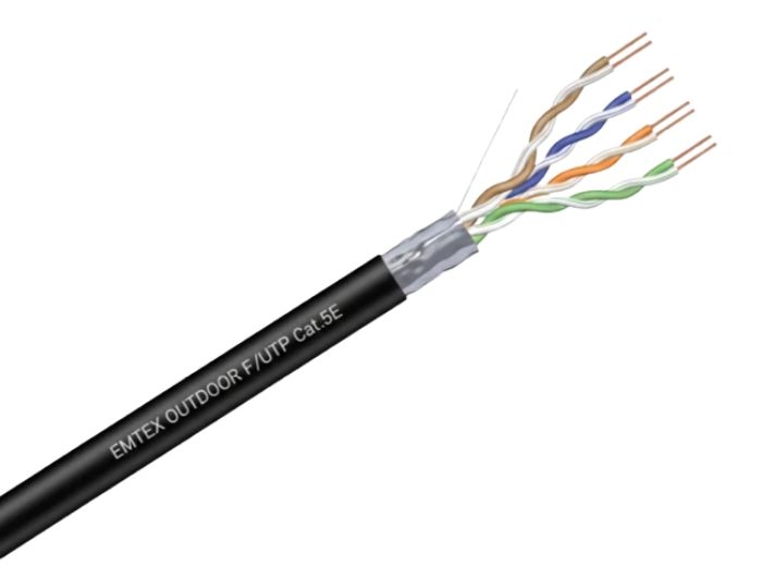 EMT-FTP5E-24AWG.1-PE-FCA_20267280722624937.jpg CABLU F/UTP CAT.5E, MANTA PE, TAMBUR 305M - imagine 1