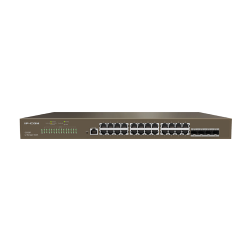 img27616large.png Switch 24 x RJ45 Gigabit, 4 x SFP Gigabit, L2 Cloud Management - IP-COM G3328F - imagine 1