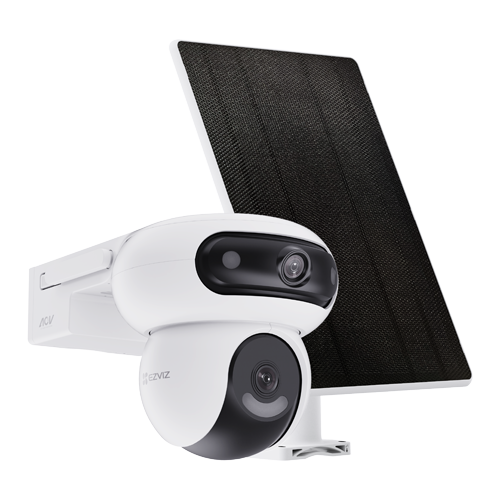img46781large.png Camera IP PT Dual-Lens 4MP + panou solar 8W, Wi-Fi6&4G, Baterie 10.400 mAh, Audio, IR 35M - EZVIZ CS-HB90x/SP(4MP+4MP,W4GA) - imagine 1