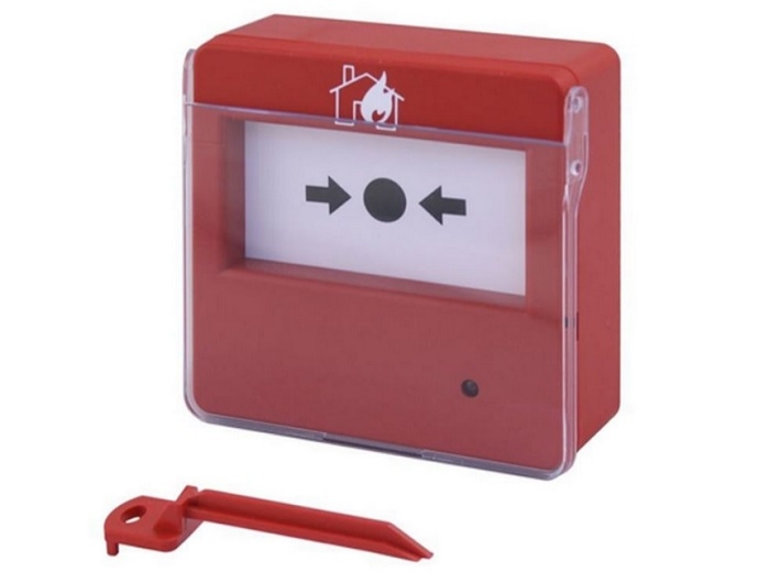 FCMCP200CS_2026817101739543871.jpg BUTON DE INCENDIU ROSU, CU LED DE STARE - imagine 1