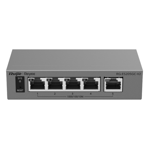 img47667large.png Switch L2, 5 x RJ45 Gigabit, Camera detection, Cloud Management - Ruijie Reyee RG-ES205GC-V2 - imagine 1
