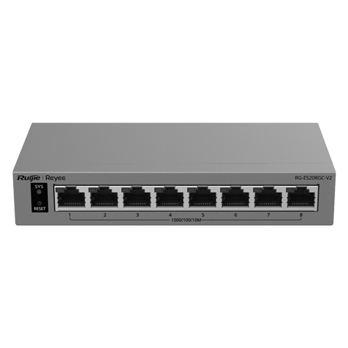 img47679large.png Switch L2, 8 x RJ45 Gigabit, Camera detection, Cloud Management - Ruijie Reyee RG-ES208GC-V2 - imagine 1