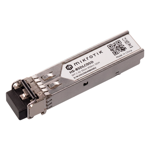 img48026large.png Modul SFP, 1.25G/2.5G, MM, 550m, 850nm, Industrial - MikroTik HS-85DLC05D - imagine 1