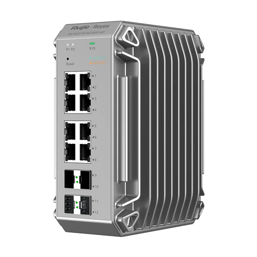 img48719large.png Switch industrial L2, 8 x RJ45 1G PoE+, 4 x SFP 1G, PoE 240W, Cloud Management - Ruijie Reyee RG-NIS3100-8GT4SFP-HP - imagine 1