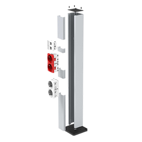 img49777large.png Coloana verticala de podea, din aluminiu, montare module pe 1 singura parte, IP40 - DLX DLX-980-64 - imagine 1
