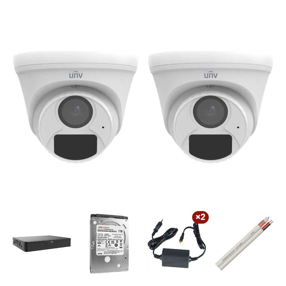 Kit supraveghere video 2 camere 5 MP interior