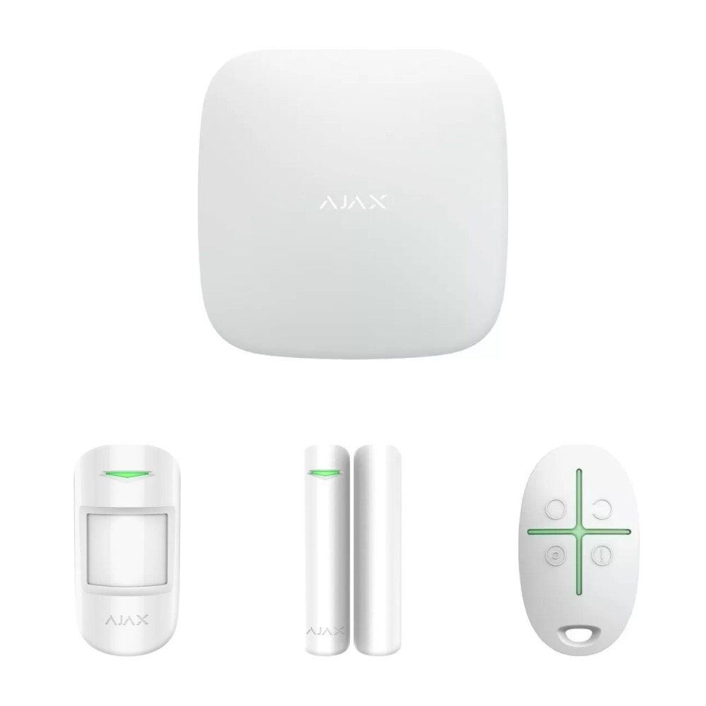 Kit alarmă wireless AJAX Hub cu MotionProtect, DoorProtect și SpaceControl Kit alarmă wireless AJAX: centrală Hub, detector MotionProtect, contact DoorProtect, telecomandă SpaceControl