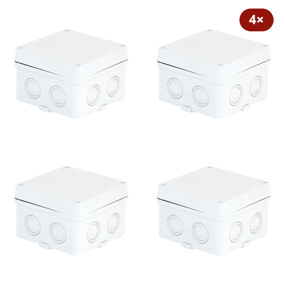 Set 4 doze de derivație 110x110x70 mm DDA.110x110x70 Set 4 doze de derivație 110x110x70 mm pentru camere de supraveghere